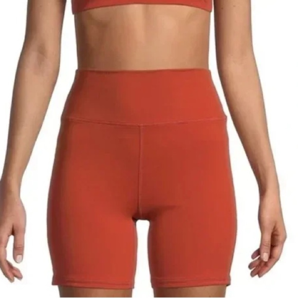 WE WORE WHAT Rust Bike Shorts EUC
